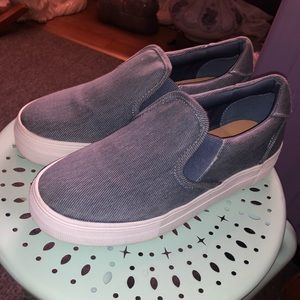 JustFab Denim Slip On Shoes